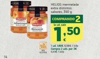 HiperDino Helios mermelada extra distintos sabores oferta