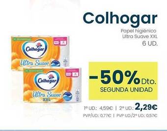 Clarel Colhogar papel higiénico ultra suave xxl oferta