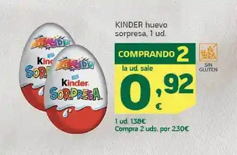 HiperDino Kinder huevo sorpresa oferta