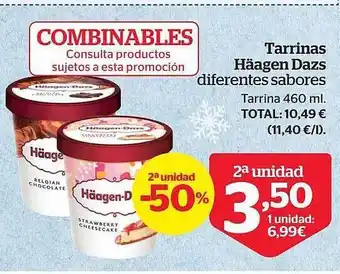 La Sirena 2a unidad -50% tarrina häagen dazs oferta