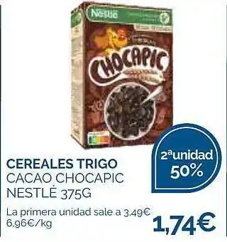 Supermercados La Despensa 2a unidad 50% cereales trigo cacao chocapic nestlé oferta