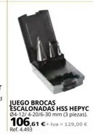 Coferdroza Juego brocas escalonadas hss hepyc oferta