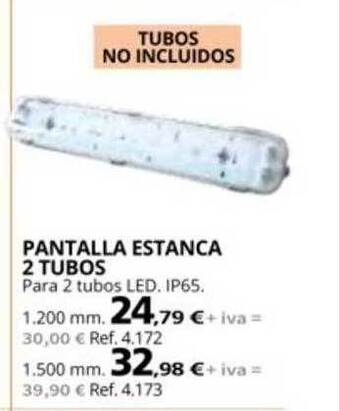 Coferdroza Pantalla estanca 2 tubos oferta
