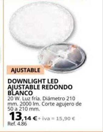 Coferdroza Downlight led ajustable redondo blanco oferta