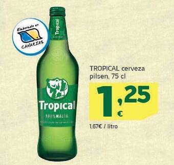HiperDino Tropical cerveza pilsen oferta