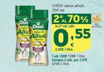 HiperDino Chovi salsa allioli oferta