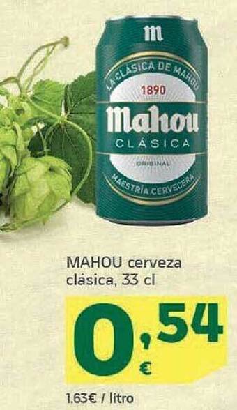 HiperDino Mahou cerveza clásica oferta