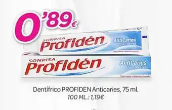 Alsara Supermercados Dentifrico profiden anticaries oferta