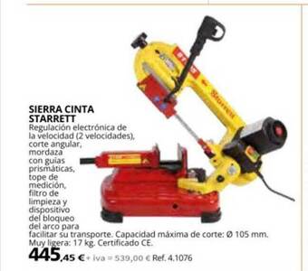 Coferdroza Sierra cinta starrett oferta