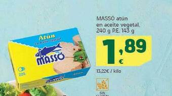 HiperDino Massó atún en aceite vegetal oferta