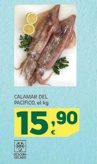 HiperDino Calamar del pacifico oferta