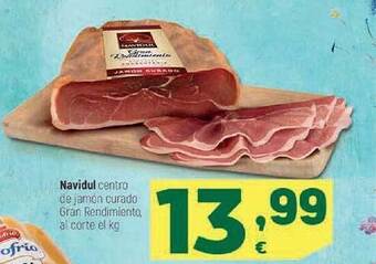 HiperDino Navidul centro de jamón curado gran rendimiento oferta