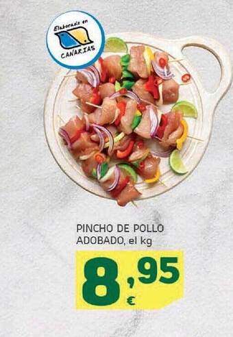 HiperDino Pincho de pollo adobado oferta