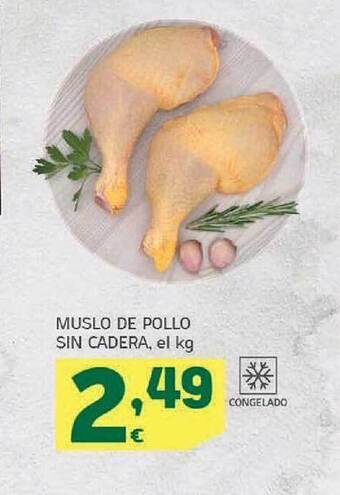 HiperDino Muslo de pollo sin cadera oferta