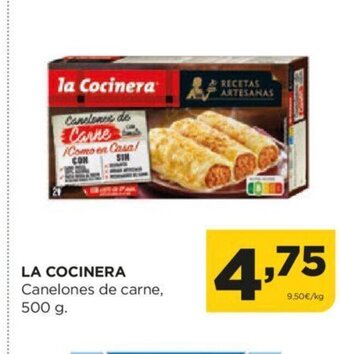 Alimerka La Cocinera Canelones De Carne 500 g. oferta