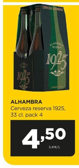 Alimerka Alhambra Cerveza Reserva 1925 oferta