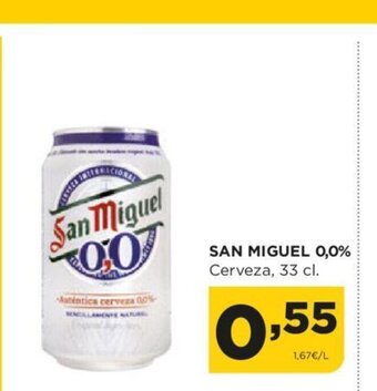 Alimerka San Miguel 0.0% Cerveza 33 cl. oferta