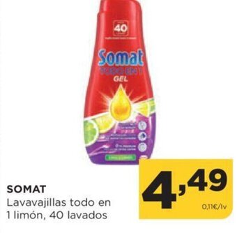 Alimerka Somat Lavavajillas todo en 1 Limón oferta