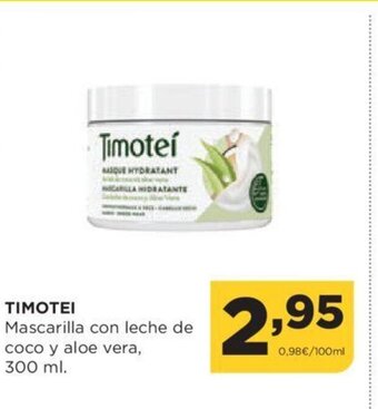 Alimerka Timotei Mascarilla Con Leche de Coco y aloe Vera oferta
