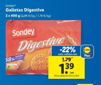 Lidl Galletas Digestive oferta