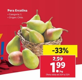 Lidl Pera Ercolina oferta