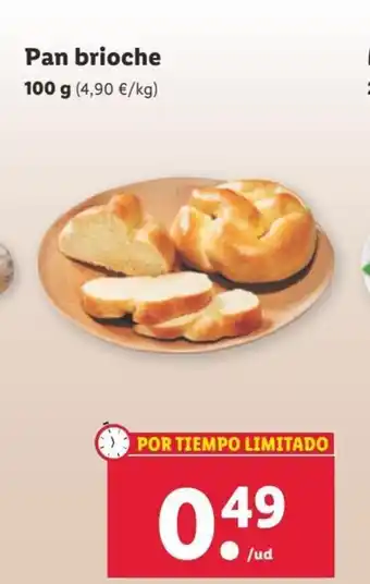 Lidl Pan Brioche oferta