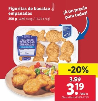 Lidl Figuritas de Bacalao Empanadas oferta