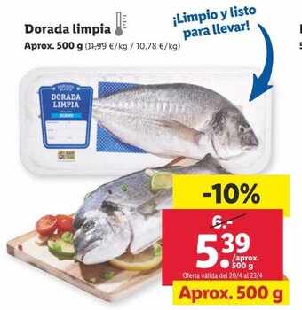 Lidl Dorada Limpia oferta
