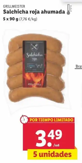 Lidl Salchicha Roja Ahumada oferta