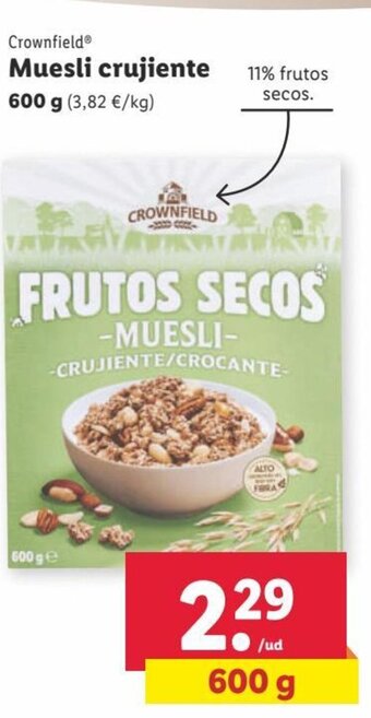 Lidl Muesli Crujiente oferta