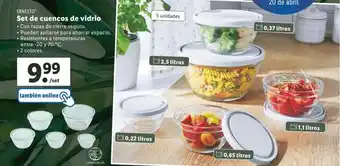 Lidl Set de Cuencos De Vidrio oferta