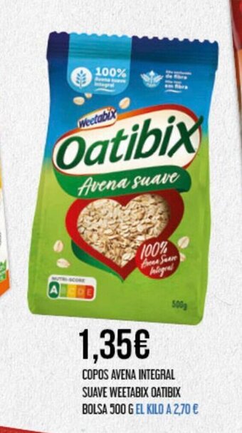 Claudio Copos Avena Integral Suave Weetabix Oatibix Bolsa 500g oferta