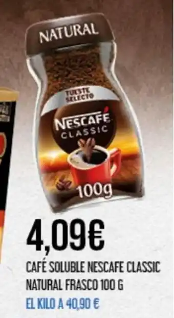 Claudio Café Soluble Nescafe Classic Natural Frasco 100g oferta