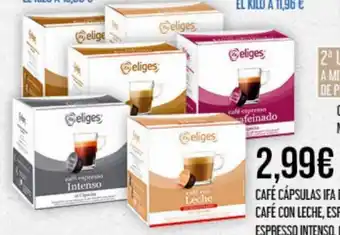 Claudio Café Cápsulas Ifa Eliges Cortado oferta