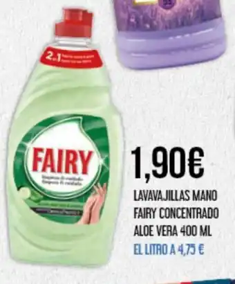 Claudio Lavavajillas Mano Fairy Concentrado Aloe Vera 400ml oferta