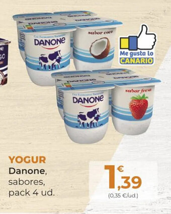 SPAR Gran Canaria Yogur Danone oferta