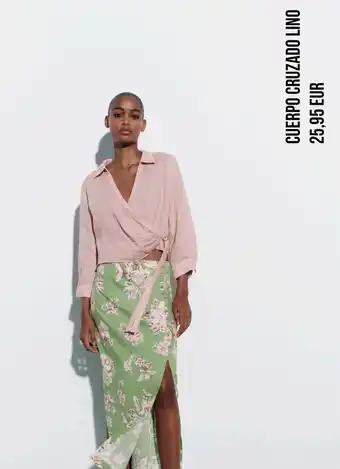 ZARA Cuerpo cruzado lino oferta