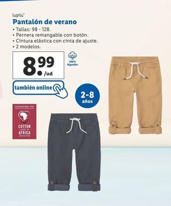 Lidl Pantalones lupilu oferta
