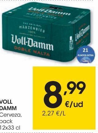 Eroski Voll damm cerveza pack 12x33 cl oferta