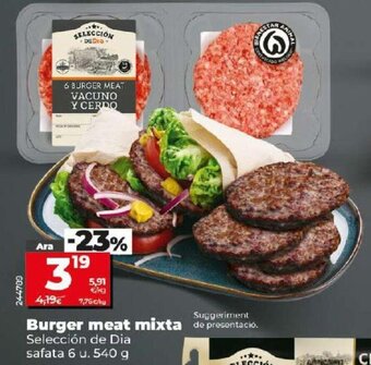 Dia Burger Meat Mixta oferta