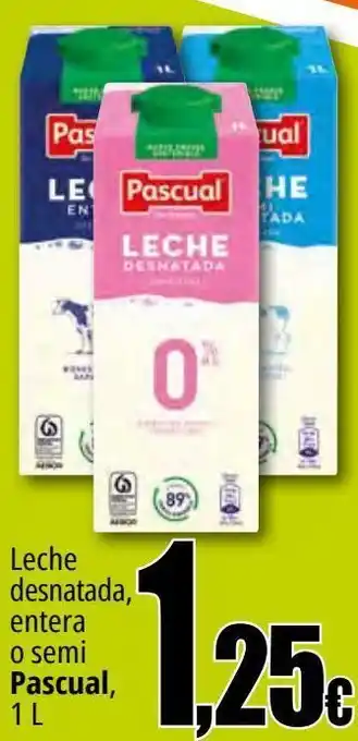 UDACO Leche desnatada, entera o semi pascual oferta