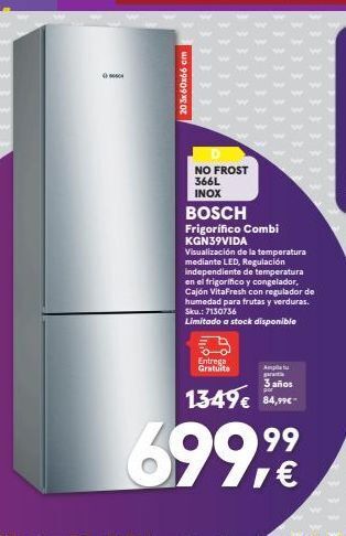 Worten Frigorífico combi frost oferta