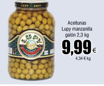 FROIZ Aceitunas Lupy Manzanilla Galón 2.3 kg oferta