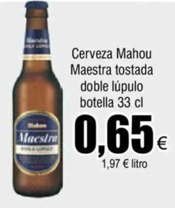 FROIZ Cerveza Mahou Maestra Tostada Doble Lúpulo Botella 33 cl oferta