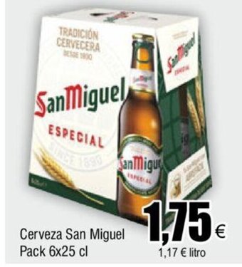 FROIZ Cerveza San Miguel Pack 6x25 cl oferta