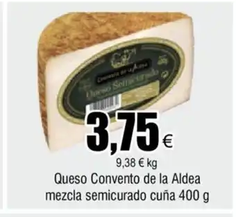 FROIZ Queso Convento de La Aldea Mezcla Semicurado Cuña 400g oferta