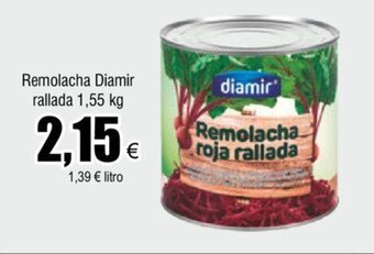 FROIZ Remolacha Diamir Rallada 1.55 kg oferta