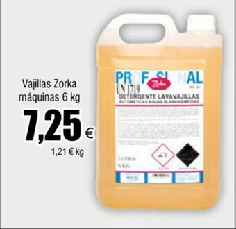 FROIZ Vajillas Zorka Máquinas 6 kg oferta