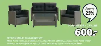 JYSK Set De Muebles De Jardín Visby oferta