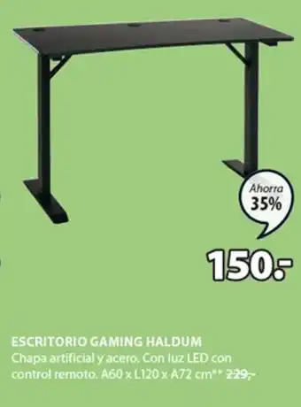 JYSK Escritorio Gaming Haldum oferta